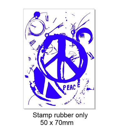 Vintage peace stamp 50 x 70mm